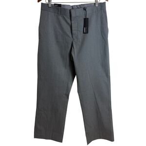 Express Agent 33 x 30 Slim Fit Dress Pants Gray Flat Front Stretch Men NWT New